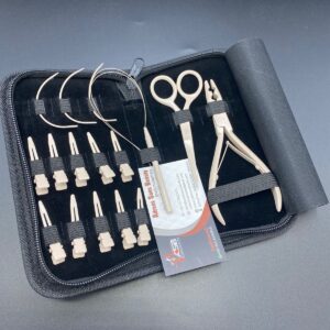 Nude Stainless Steel Hair Extension Tools Kit